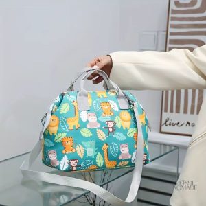 Sac de voyage pratique pour parents avec motifs d'animaux
