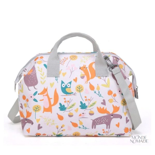 Sac à langer design animaux, idéal pour les sorties