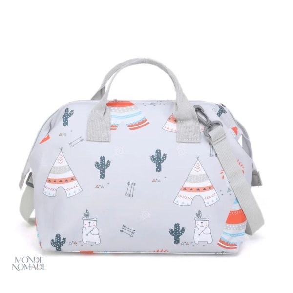 Sac de voyage animalier, bandoulière ajustable incluse