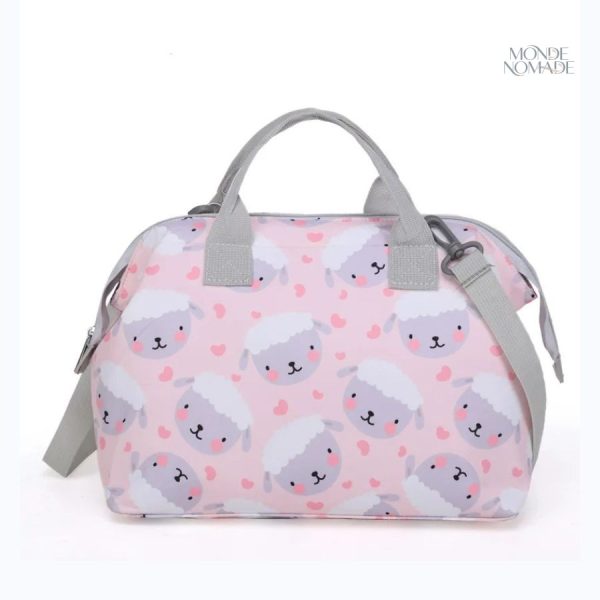 Sac à langer tendance, motifs ludiques pour bébé