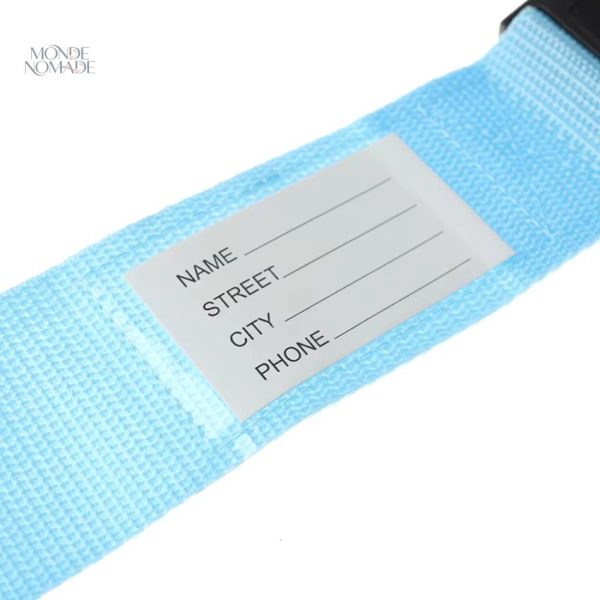 Sangle colorée pour bagage avec protection par code