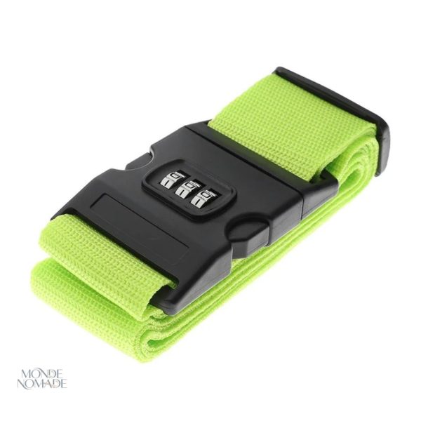 Sangle robuste pour valise avec verrouillage à code