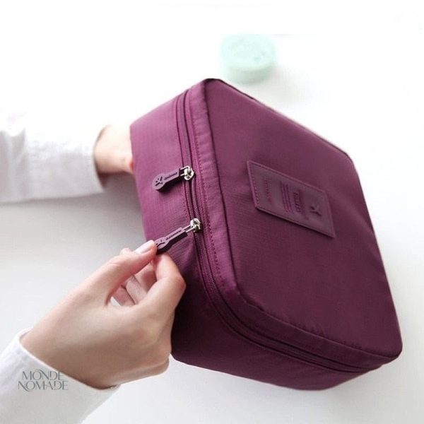 Trousse de toilette à deux compartiments pour une organisation facile