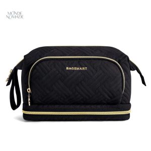 Trousse de toilette avec trois sections pratiques