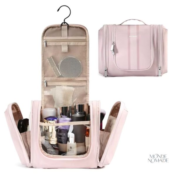 Trousse de toilette suspendue spacieuse et fonctionnelle