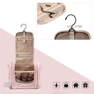 Accessoire de voyage pratique : trousse de toilette suspendue