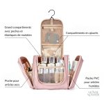 Trousse de toilette de voyage avec système de suspension