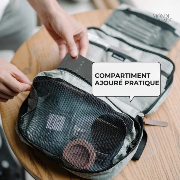 Trousse de toilette compacte avec crochet
