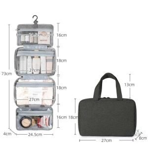 Trousse de toilette suspendue pour un rangement efficace