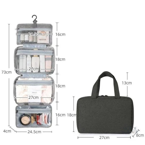 Trousse de toilette suspendue pour un rangement efficace