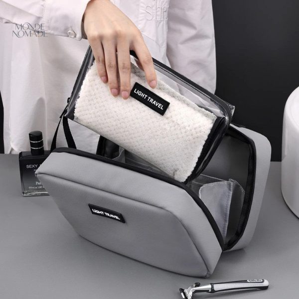 Trousse de toilette avec organisation efficace