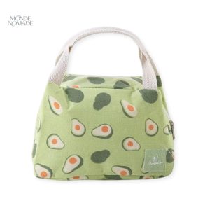 Trousse de toilette design avocat, pratique et colorée