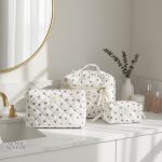 Trousse en toile Cerise, parfaite pour la salle de bain