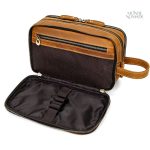 Trousse de toilette en cuir souple