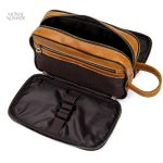 Trousse de voyage pratique en cuir