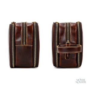 Trousse cosmétique en cuir chic