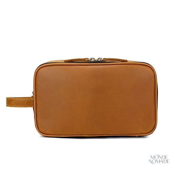 Trousse de voyage en cuir pour femme