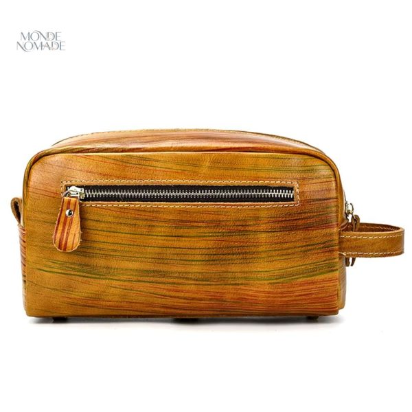 Petit bagage en cuir pour soins personnels