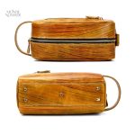 Trousse de voyage chic en cuir de luxe