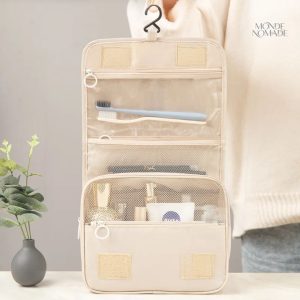 Trousse suspendue pour voyage pratique et fonctionnelle