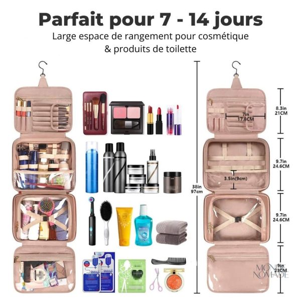 Trousse de voyage élégante pour aménagement personnel