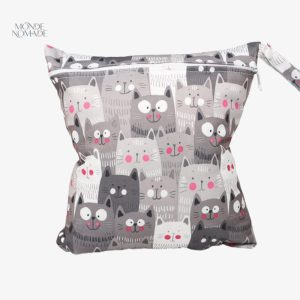 Trousse de toilette enfant Miaou, design amusant et coloré