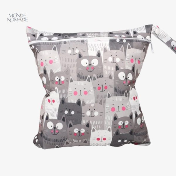 Trousse de toilette enfant Miaou, design amusant et coloré