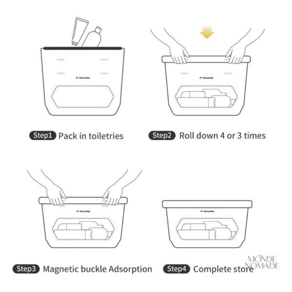 Équipement de toilette étanche pour excursions