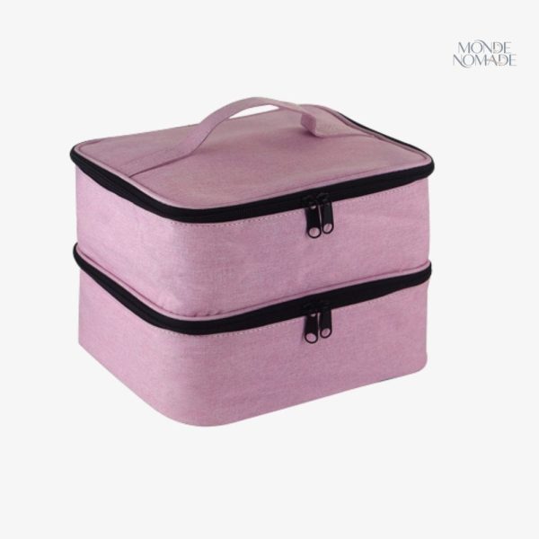Accessoire de voyage féminin avec rangement compartimenté