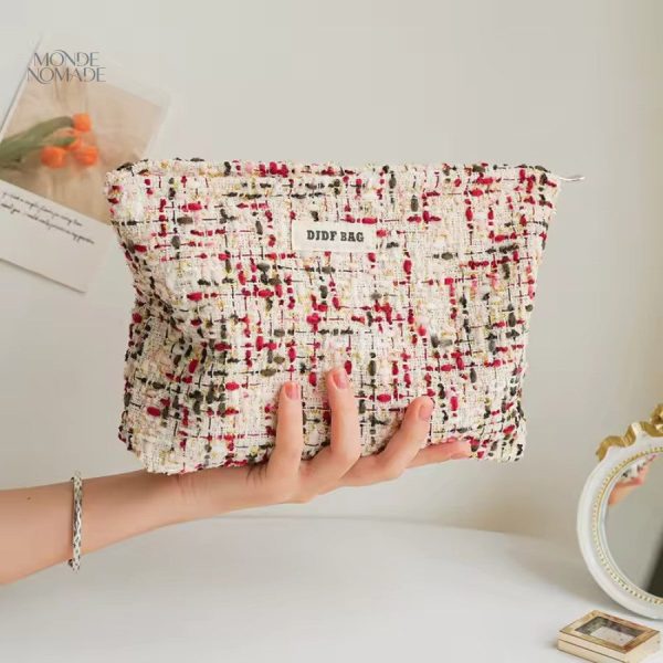Accessoire femme, trousse toilette handmade originale