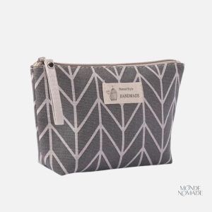 Trousse de toilette femme fait main en tissu personnalisé