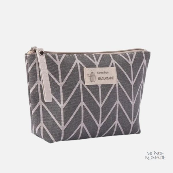 Trousse de toilette femme fait main en tissu personnalisé