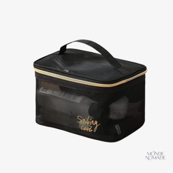 Trousse de toilette femme transparente pour une organisation pratique