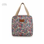 Trousse de toilette femme souple motifs fleurs