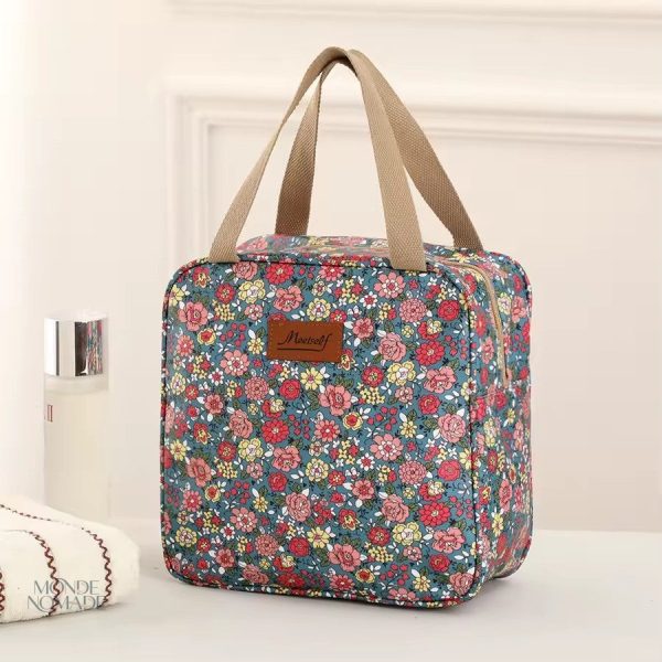 Trousse souple avec motifs floraux élégants