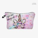Trousse de toilette Licorne pour filles, design coloré et amusant