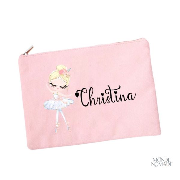 trousse-de-toilette-fille-personnalisee-danseuse-1 Trousse de toilette personnalisée pour fille danseuse