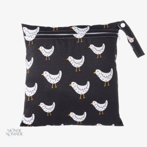 Trousse de toilette fille - motif poule coloré