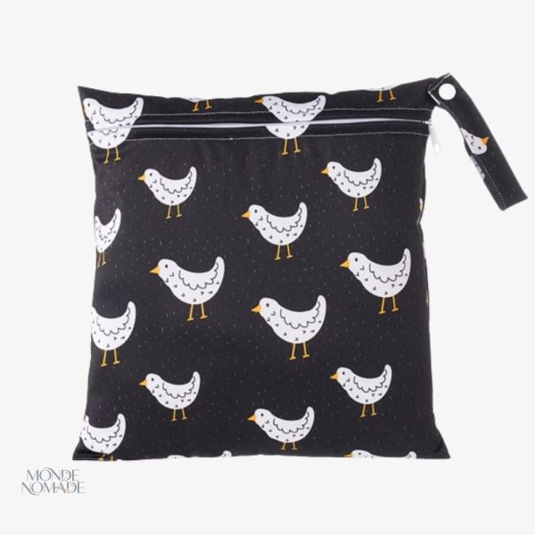 trousse-de-toilette-fillette-poule-1 Trousse de toilette fille - motif poule coloré
