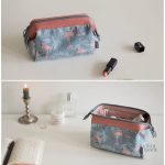 Trousse chic avec design flamant rose coloré