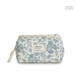 Trousse de toilette matelassée avec motif floral coloré