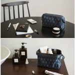Trousse de toilette élégante en bleu marine