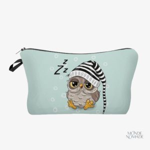 Trousse de toilette Hibou pour un rangement pratique et coloré