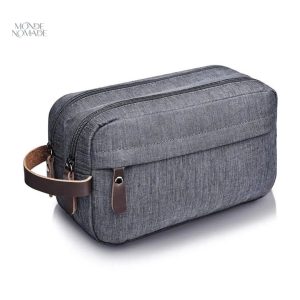Trousse de toilette homme 2 compartiments élégante