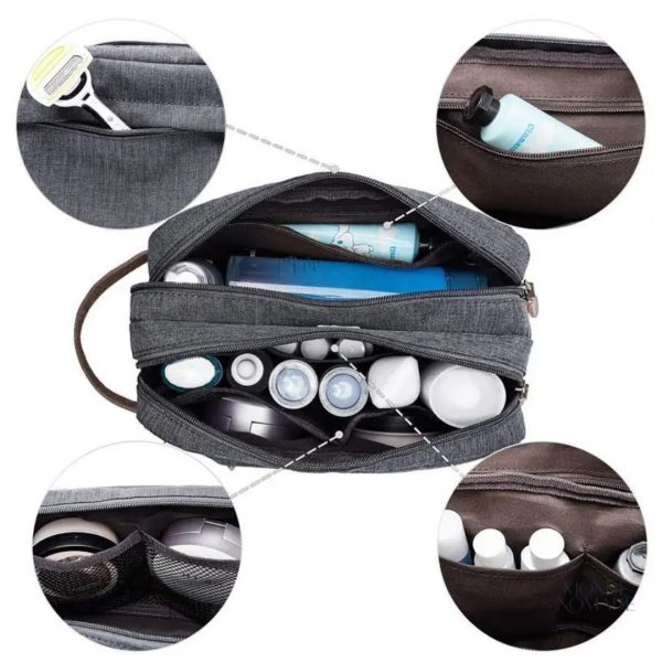 Organisateur de voyage pour homme, trousse de toilette