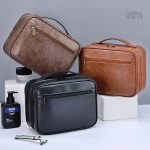 Trousse de toilette homme pratique avec crochet suspendu