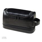 Trousse de toilette en cuir pour voyageur