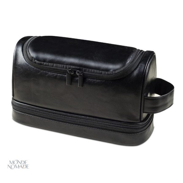 Trousse de toilette en cuir pour voyageur