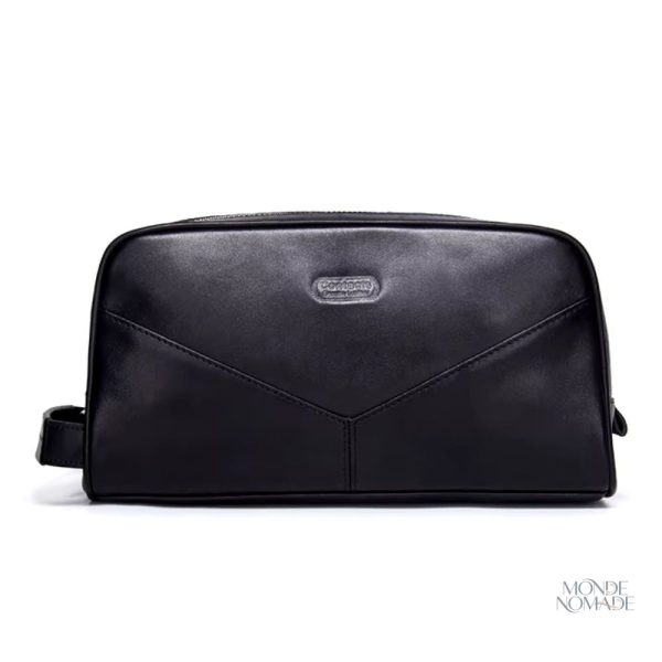 Trousse de toilette homme en cuir chic et pratique
