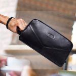 Organisateur de toilette en cuir pour homme élégant